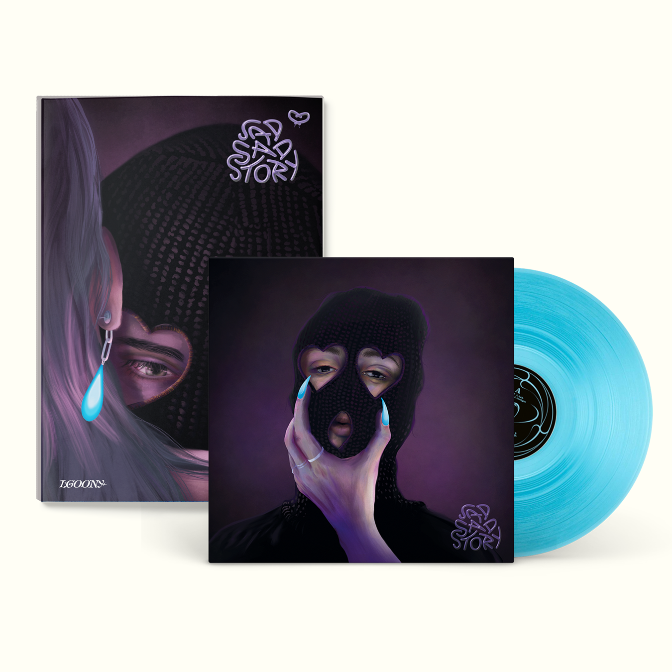 Blue Vinyl LP & Buch Bundle